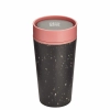 Kubek Circular Cup 340 ml kolor czarno - różowy