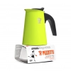 Pezzetti Steelexpress kawiarka stalowa na indukcję pojemność 4 tz / 200 ml kolor zielona