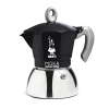 Bialetti New Moka kawiarka stalowa na indukcję pojemność 2 tz / 100 ml kolor czarna