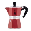 Bialetti Moka Express Color kawiarka aluminiowa na gaz pojemność 3 tz / 150 ml kolor czerwona